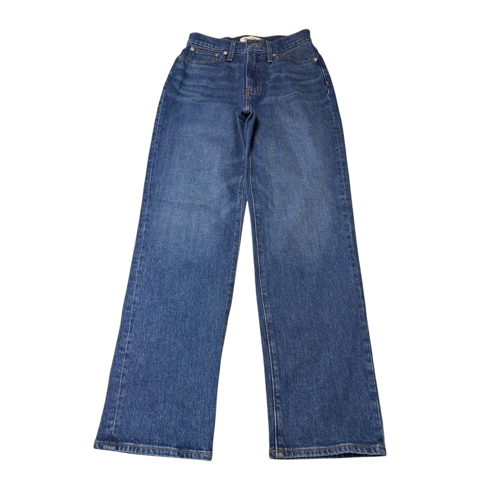 Madewell The Perfect Vintage Straight Jean Womens Size 26X30 Wash High Rise Blue